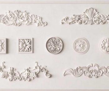 French Style Plaster Carved Top Plate-ID:927020072