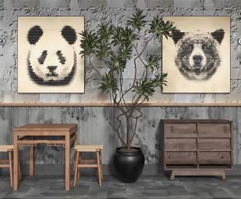 New Chinese Style Dining Table And Chairs-ID:500219119