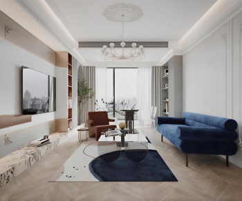 French Style A Living Room-ID:498100045