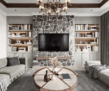American Style A Living Room-ID:136055957