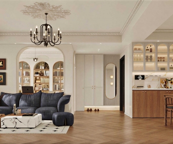 French Style A Living Room-ID:670819351