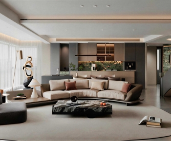 Modern A Living Room-ID:438677075