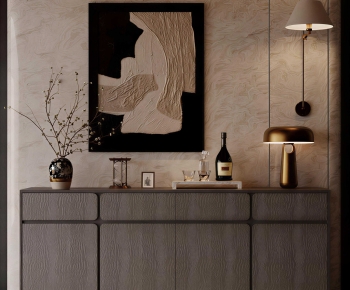 Wabi-sabi Style Side Cabinet-ID:428565037