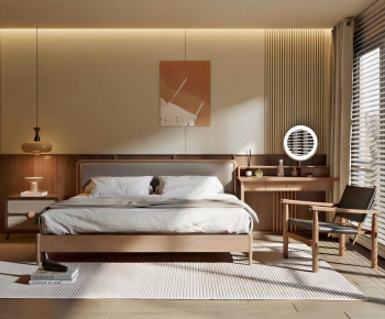 Japanese Style Bedroom-ID:713872917