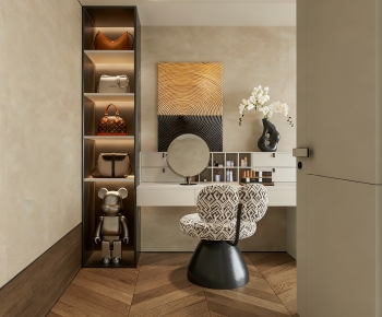 Modern Clothes Storage Area-ID:588278069