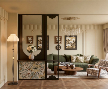 French Style A Living Room-ID:320270174