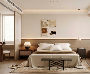 Wabi-sabi Style Bedroom-ID:806857119