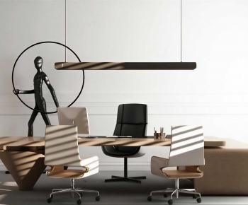 Modern Office Desk And Chair-ID:713270902