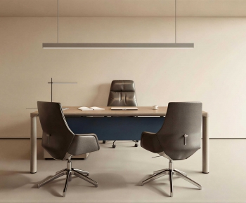 Modern Office Desk And Chair-ID:483412039