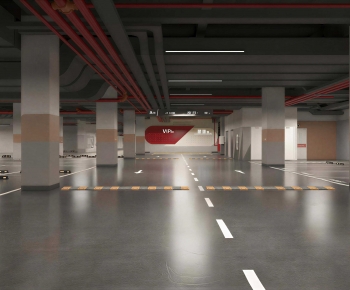 Modern Underground Parking Lot-ID:351131014