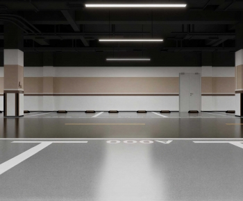 Modern Underground Parking Lot-ID:274836061