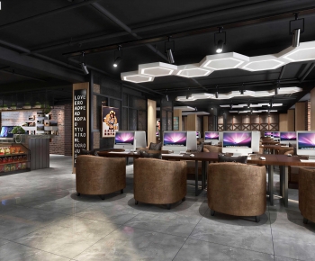 Industrial Style Internet Cafe-ID:921602012