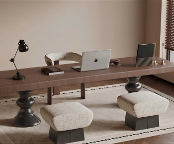 Modern Computer Desk And Chair-ID:311481008