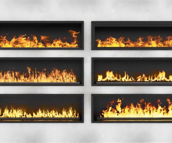 Modern Electronic Fireplace-ID:629219065