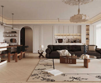 Modern A Living Room-ID:285028933