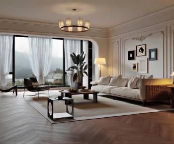 French Style A Living Room-ID:177845953
