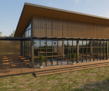 Modern Appearance Of Commercial Building-ID:121423016