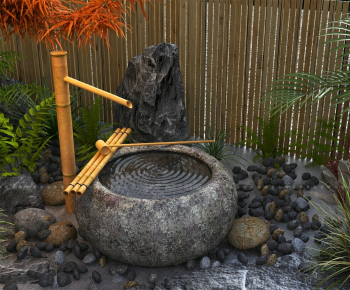New Chinese Style Rockery Waterscape-ID:918102032