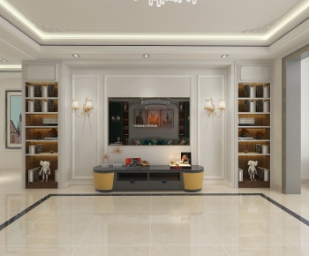 Simple European Style A Living Room-ID:180392983