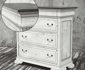 American Style Side Cabinet-ID:337124116