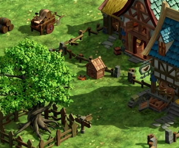 Modern Cartoon House-ID:398166896