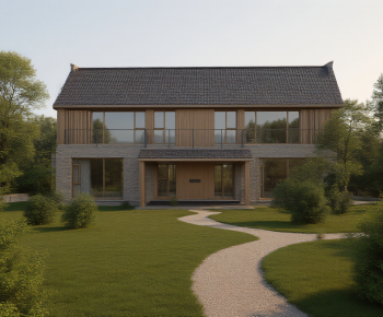 Modern Appearance Of Commercial Building-ID:287534956