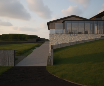 Modern Appearance Of Commercial Building-ID:101759489