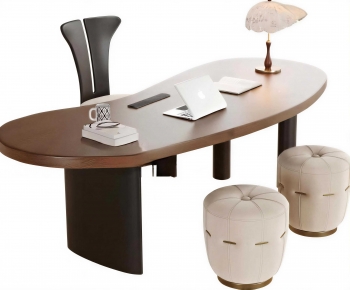 Modern Computer Desk And Chair-ID:193339116