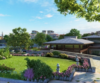 Modern Park Landscape-ID:716085915