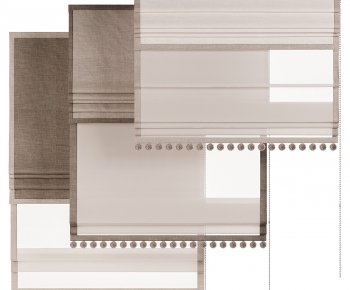 New Chinese Style Roman Curtain-ID:703816897