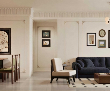 French Style A Living Room-ID:448847064