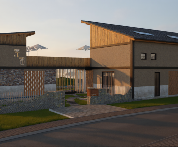 Modern Appearance Of Commercial Building-ID:686635026