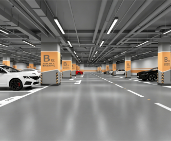 Modern Underground Parking Lot-ID:315509086