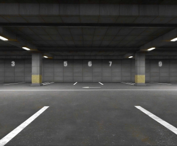 Modern Underground Parking Lot-ID:139974128