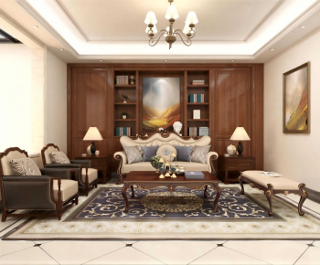 French Style A Living Room-ID:261020773