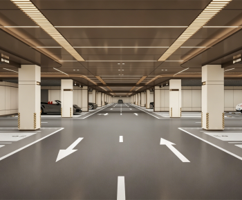 Modern Underground Parking Lot-ID:435640876