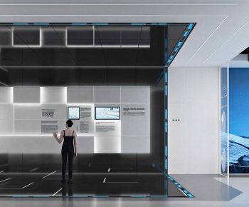 Modern Exhibition Hall-ID:598391064