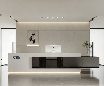 Modern Office Reception Desk-ID:995152001