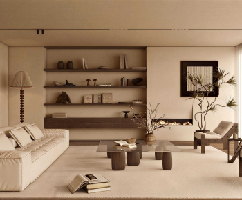 Wabi-sabi Style A Living Room-ID:982455975