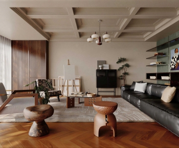 Modern A Living Room-ID:487135895