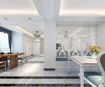 Simple European Style Dining Room-ID:153599988