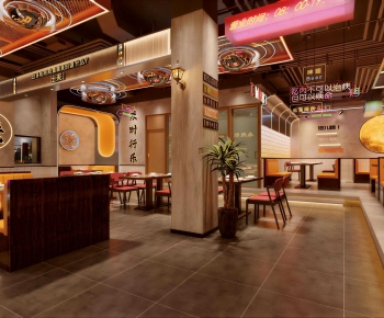 Industrial Style Barbecue Restaurant-ID:351835014
