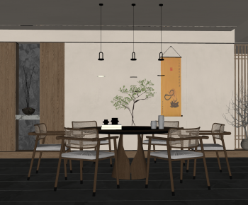 New Chinese Style Dining Room-ID:738574036