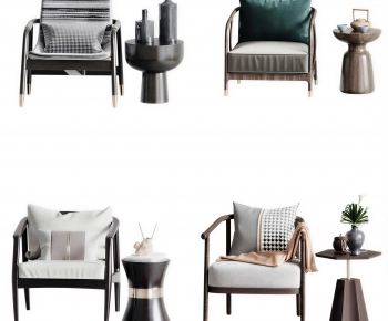 New Chinese Style Single Sofa-ID:312310939