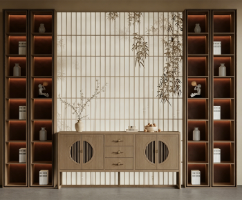 New Chinese Style Bookcase-ID:984848025