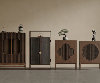 New Chinese Style Side Cabinet-ID:857019903