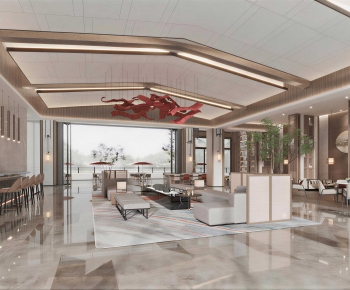 New Chinese Style Lobby Hall-ID:543248895