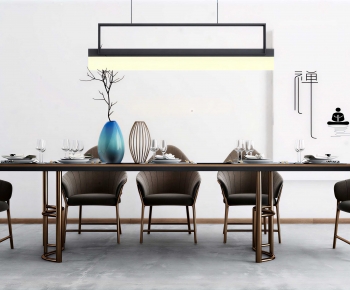 New Chinese Style Dining Table And Chairs-ID:470746991