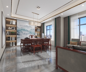 New Chinese Style Manager's Office-ID:658822066