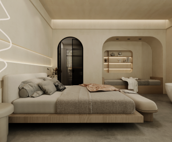 Wabi-sabi Style Bedroom-ID:886020771